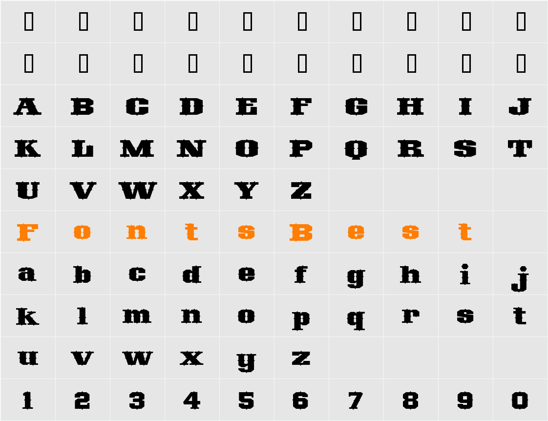 LHF Wall Dog BASE Character Map