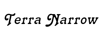 Terra Narrow Font Image