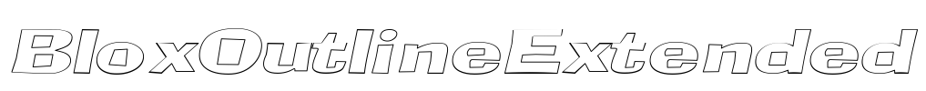 BloxOutlineExtended Font Image