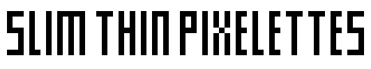 Slim thin pixelettes