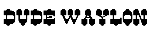 Dude Waylon Font Image