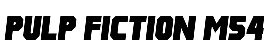 Pulp Fiction M54 Font Image