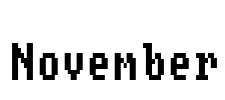 November Font Image