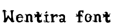 Wentira font Font Image