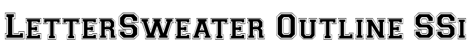 LetterSweater Outline SSi
