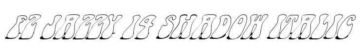 FZ JAZZY 14 SHADOW ITALIC Font Image