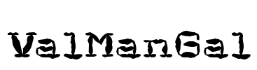 ValManGal Font Image
