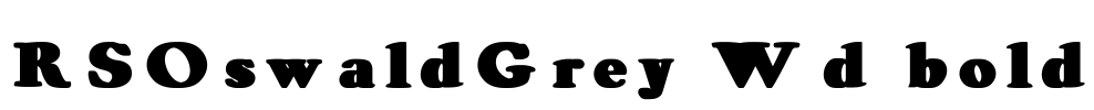 RSOswaldGrey Wd bold Font Image