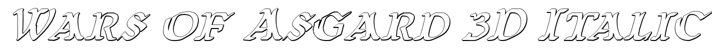 Wars of Asgard 3D Italic