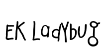 EK Ladybug Font Image