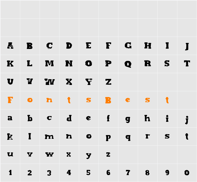 EndOfEra Character Map