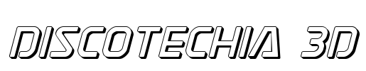 Discotechia 3D Font Image