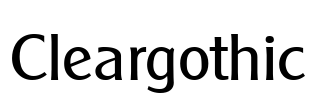 Cleargothic Font Image