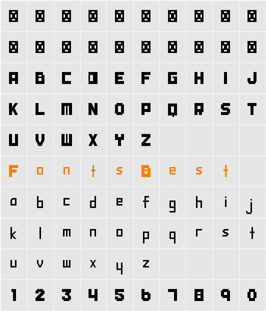 PROGRESS Character Map