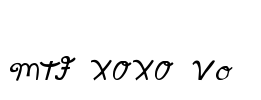 MTF XOXO Vo.1 Font Image
