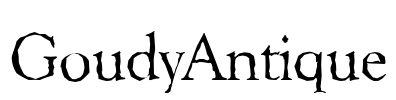 GoudyAntique Font Image