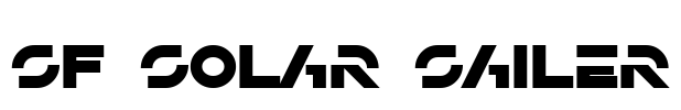 SF Solar Sailer Font Image