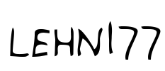 LEHN177 Font Image