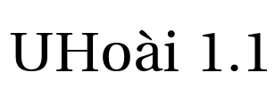 UHoài 1.1 Font Image