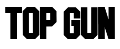 TOP GUN Font Image