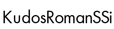 KudosRomanSSi Font Image