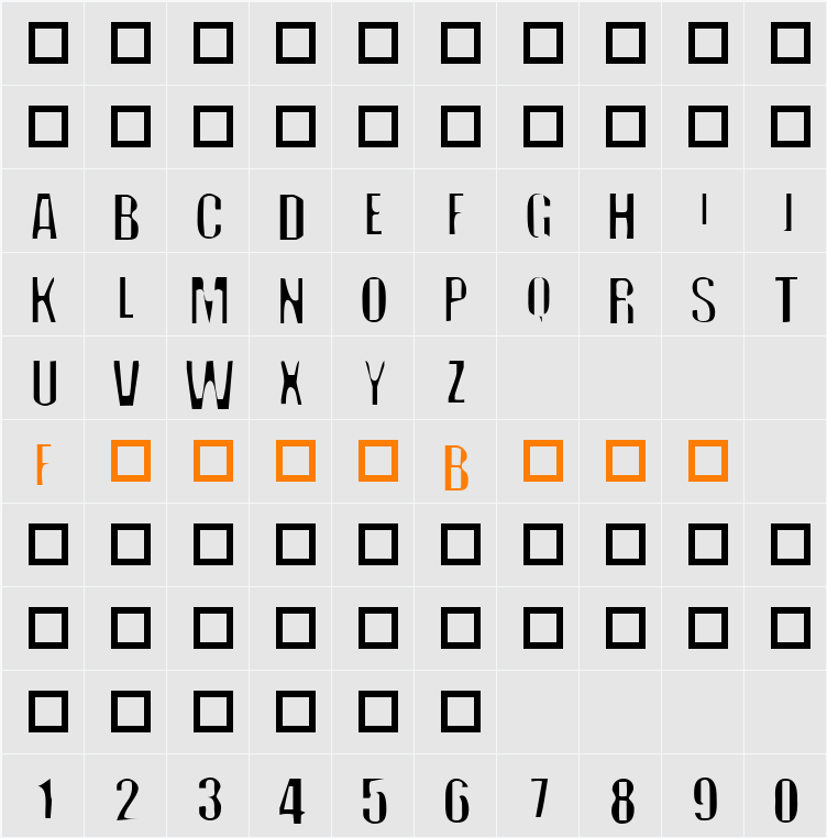 Off Character Map