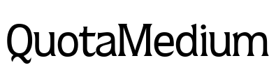 QuotaMedium Font Image