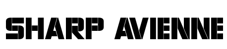 Sharp Avienne Font Image
