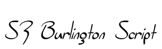 SF Burlington Script Font Image