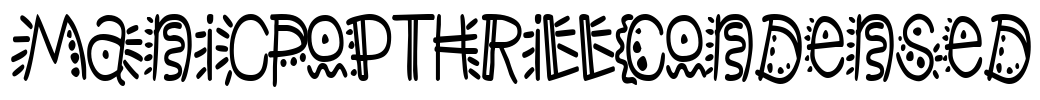 ManicPopThrillCondensed Font Image