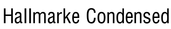 Hallmarke Condensed Font Image