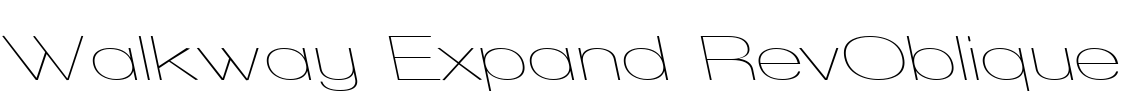 Walkway Expand RevOblique Font Image