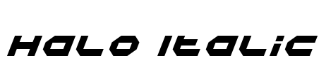 Halo Italic Font Image