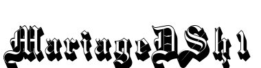 MariageDSh1 Font Image