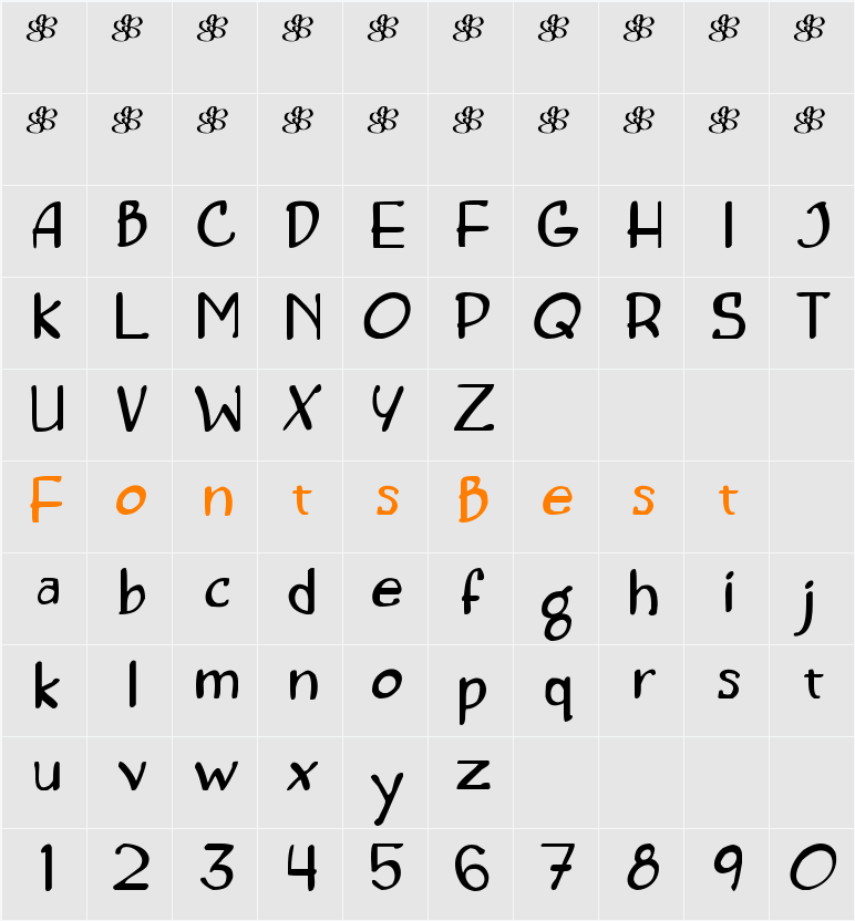 Concetta Character Map