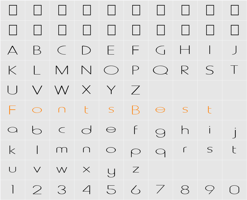 FZ BASIC 20 EX Character Map
