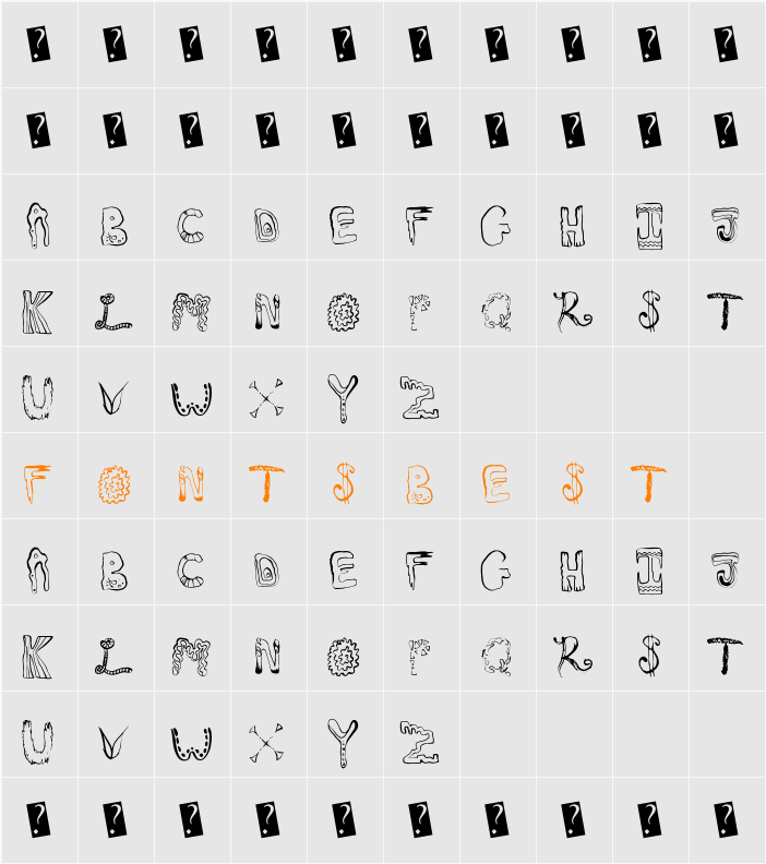 GreatMix Character Map