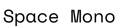 Space Mono Font Image