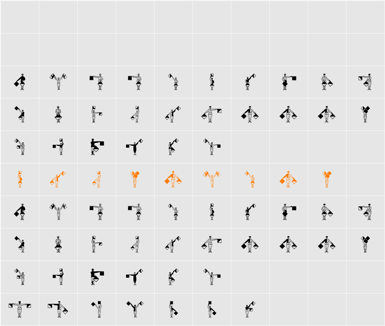 SignFlags Character Map