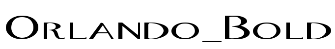Orlando_Bold Font Image