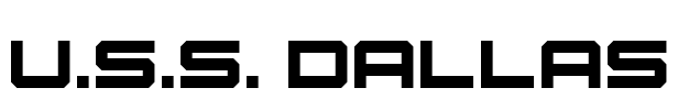 U.S.S. Dallas Font Image