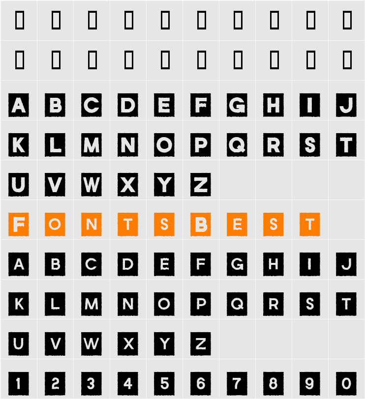 JoeJack Character Map