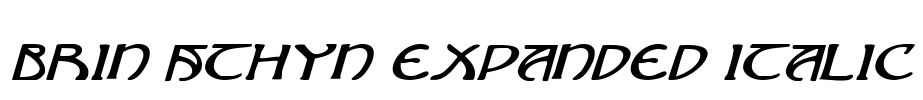 Brin Athyn Expanded Italic Font Image