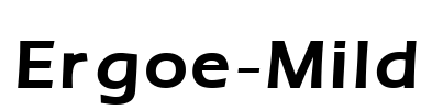 Ergoe-Mild Font Image