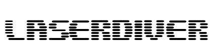 LASERDIVER Font Image