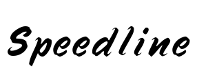 Speedline Font Image