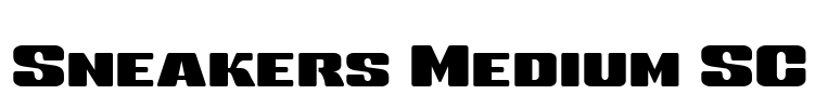 Sneakers Medium SC Font Image