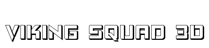 Viking Squad 3D Font Image