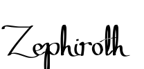 Zephiroth Font Image