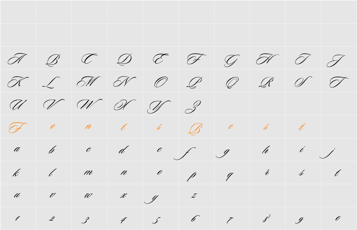 Sloop Character Map